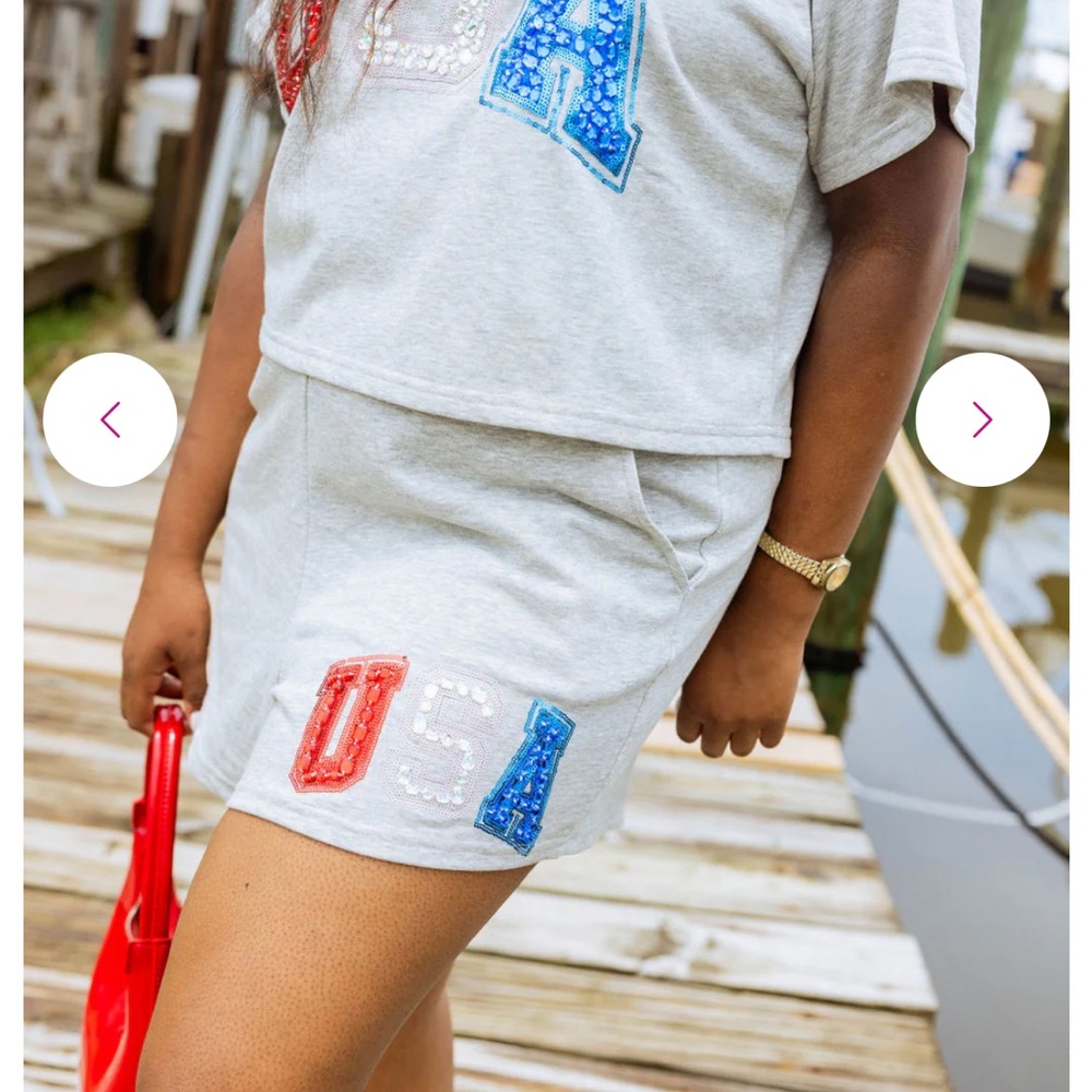 Queen of Sparkles USA shorts